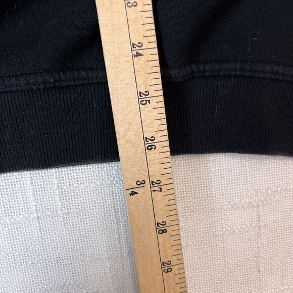 90s Fila Embroidered Spell Out Logo Crewneck Sweatshirt Boxy XL* Vtg Black USA - Picture 4 of 7